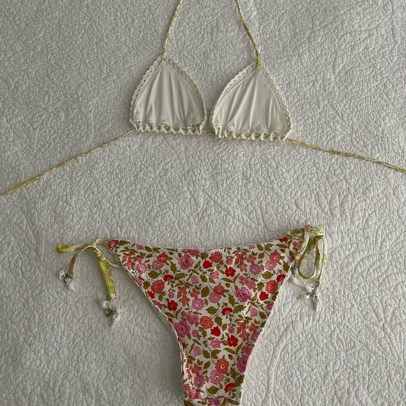 Zimmermann Goldie Crochet Bikini Set